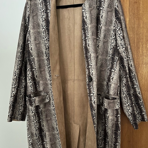 BLANKNYC Faux Suede Snakeskin Jacket - Picture 3 of 6